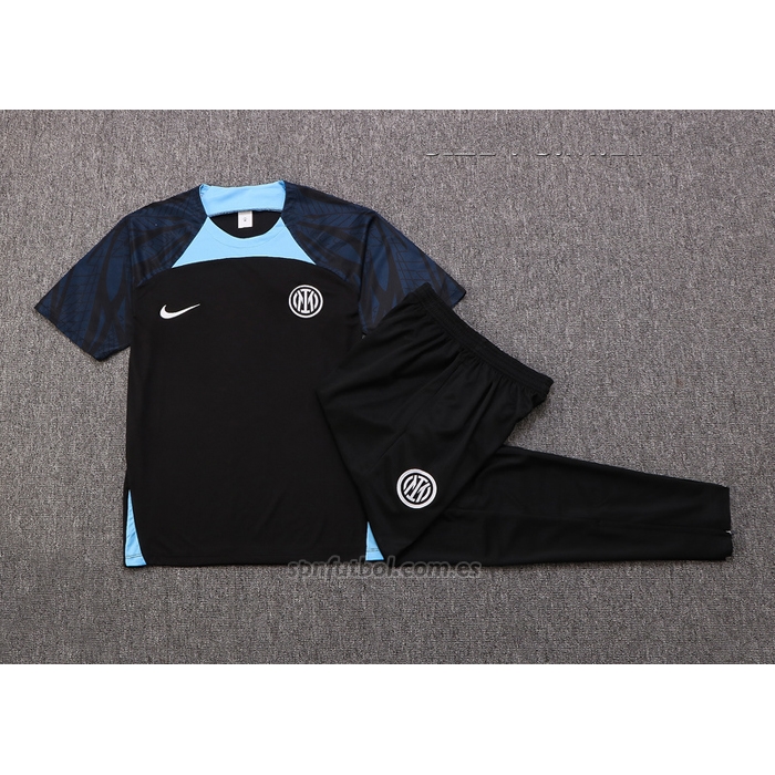 Chandal del Inter Milan Manga Corta 2022-2023 Negro